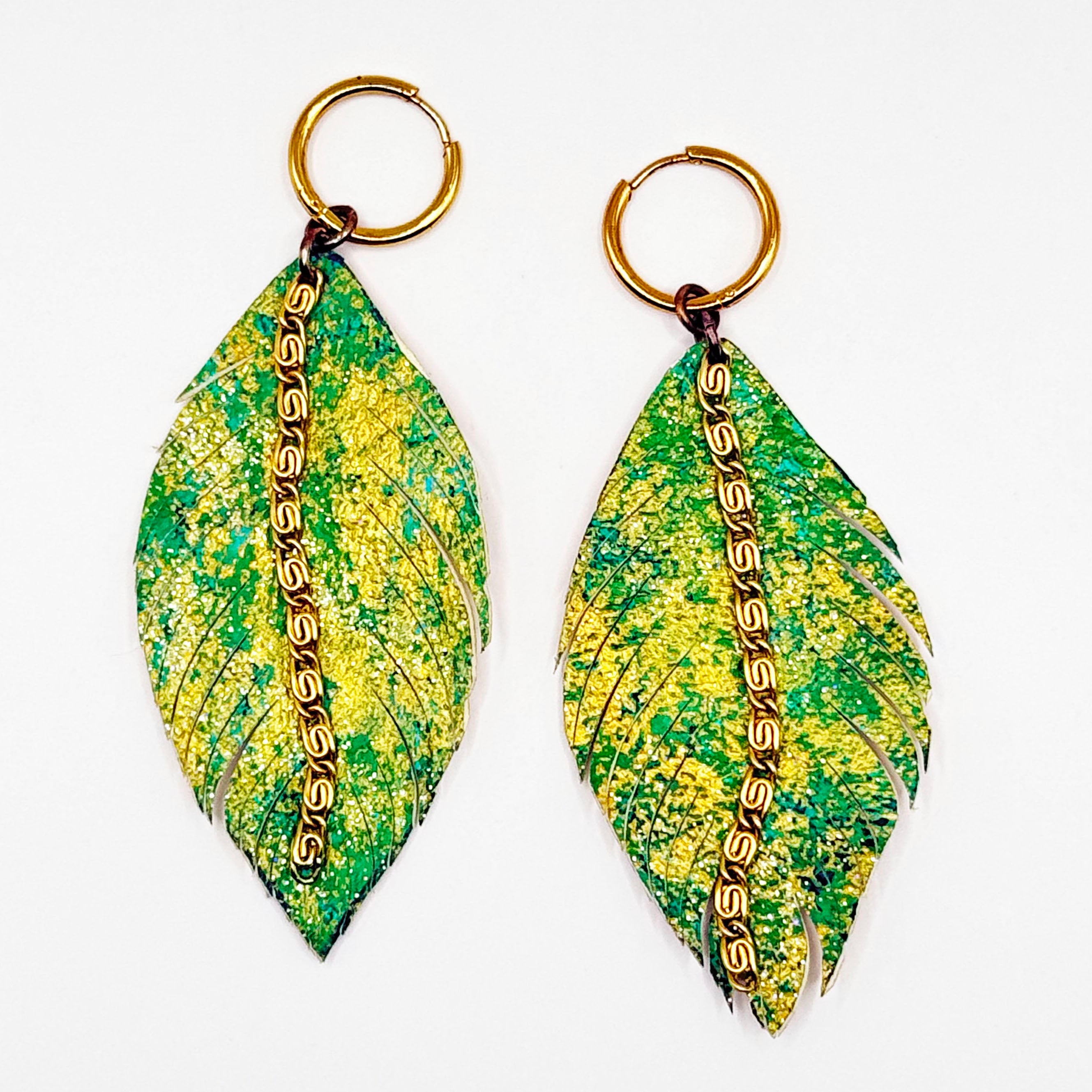 עגילי נוצה מרילין