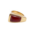 טבעת טרפז אגת אדום