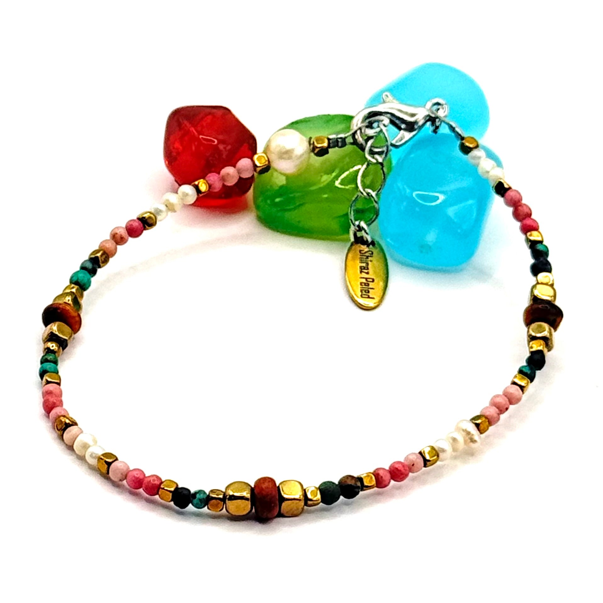 צמיד אבנים טבעיות מאת שירז פלד