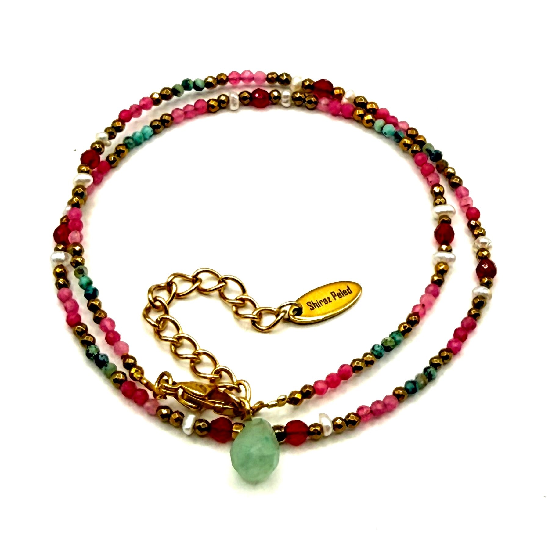 שרשרת אבנים טבעיות מאת שירז פלד