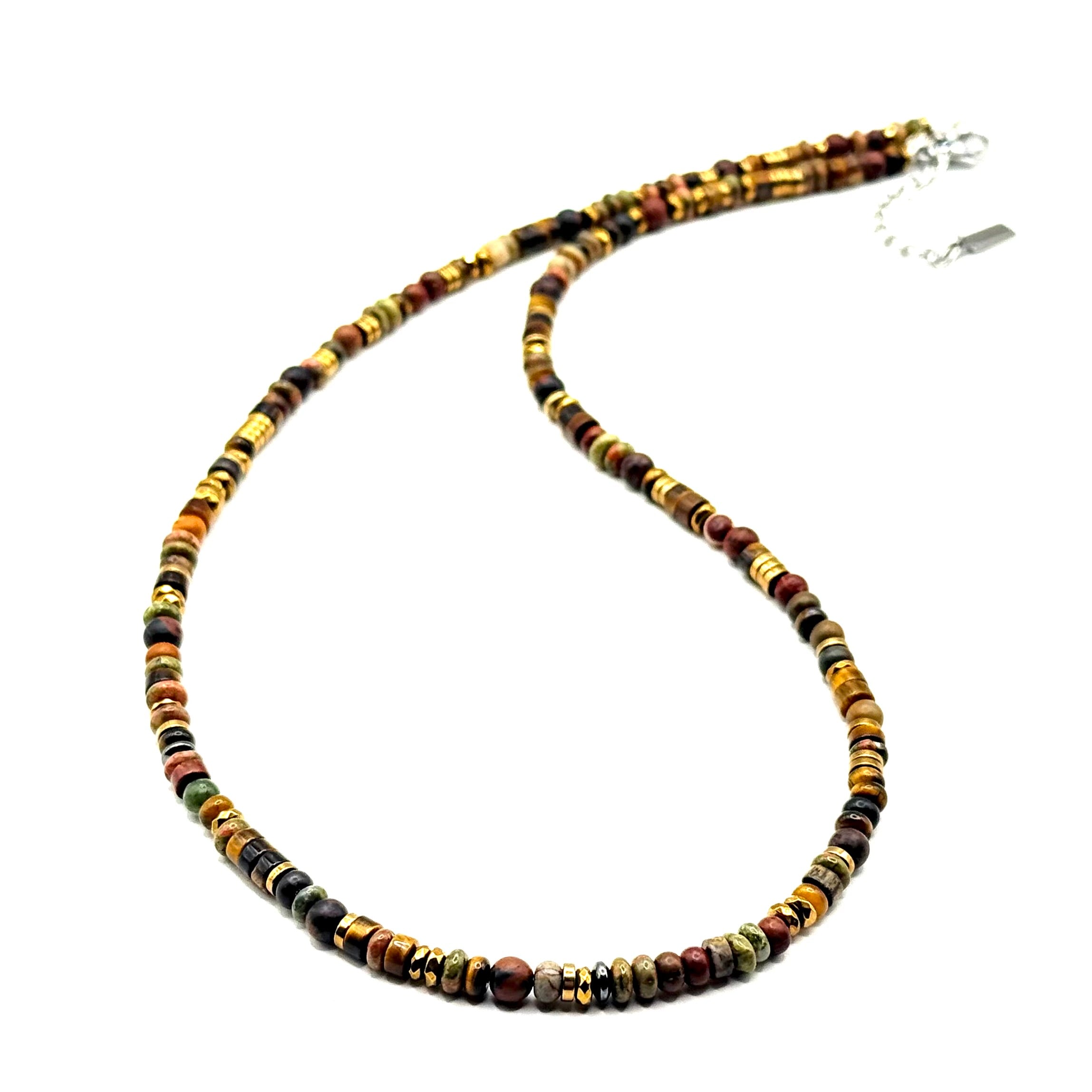 שרשרת אבנים לגברים מאת שירז פלד