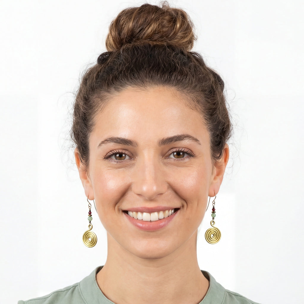 עגילי ספירלה מאת שירז פלד