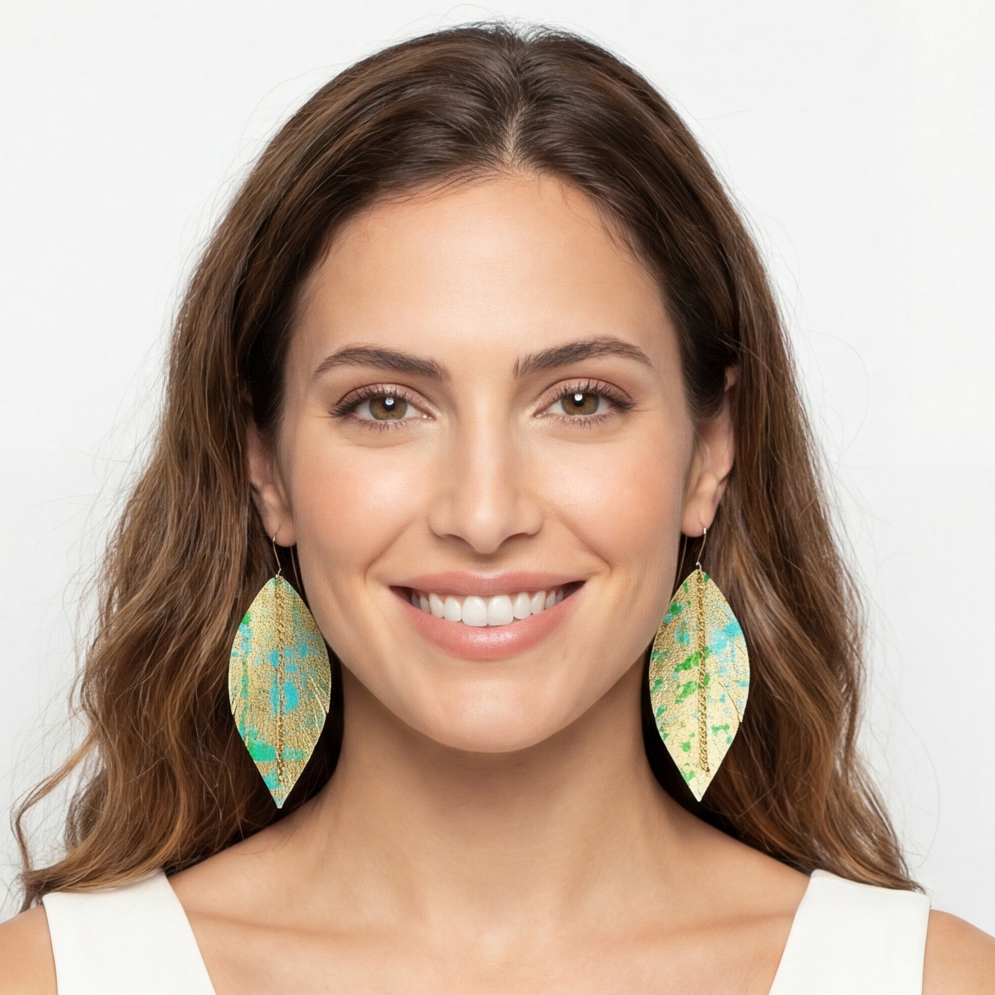 עגילי נוצה סיגלית